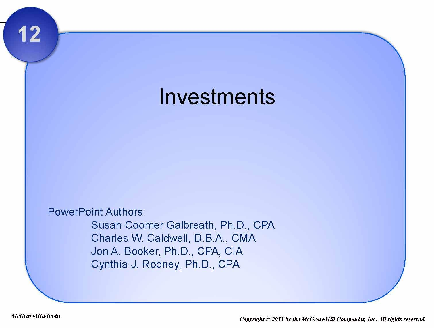 Intermediate Accounting II