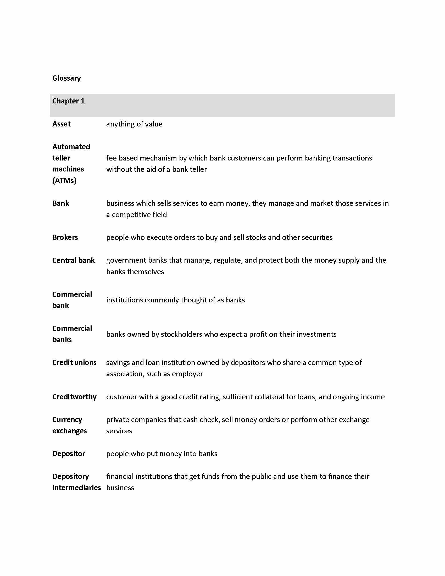 PRINCIPLES OF BANKING