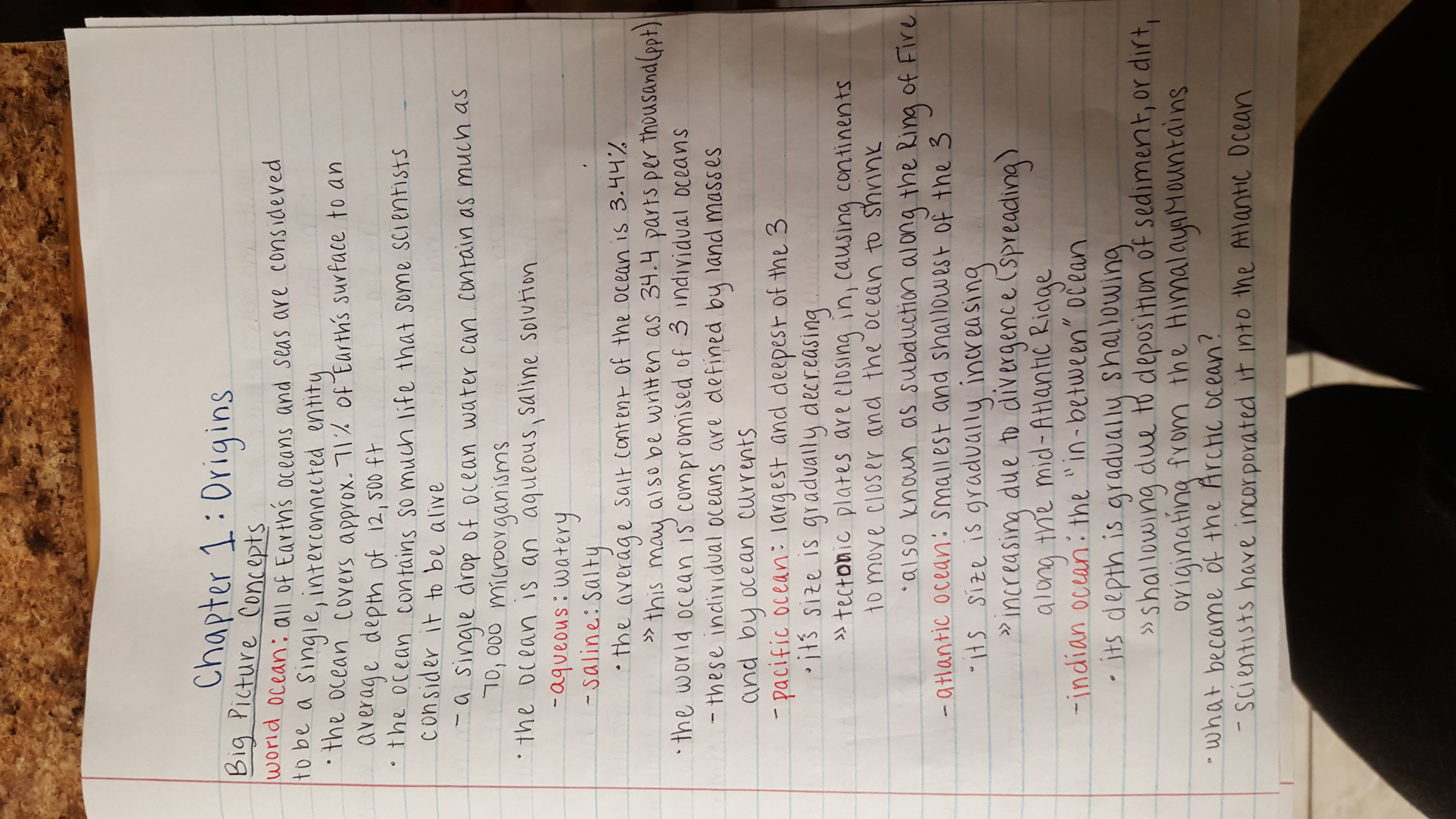 GEOL 160, Week One Notes