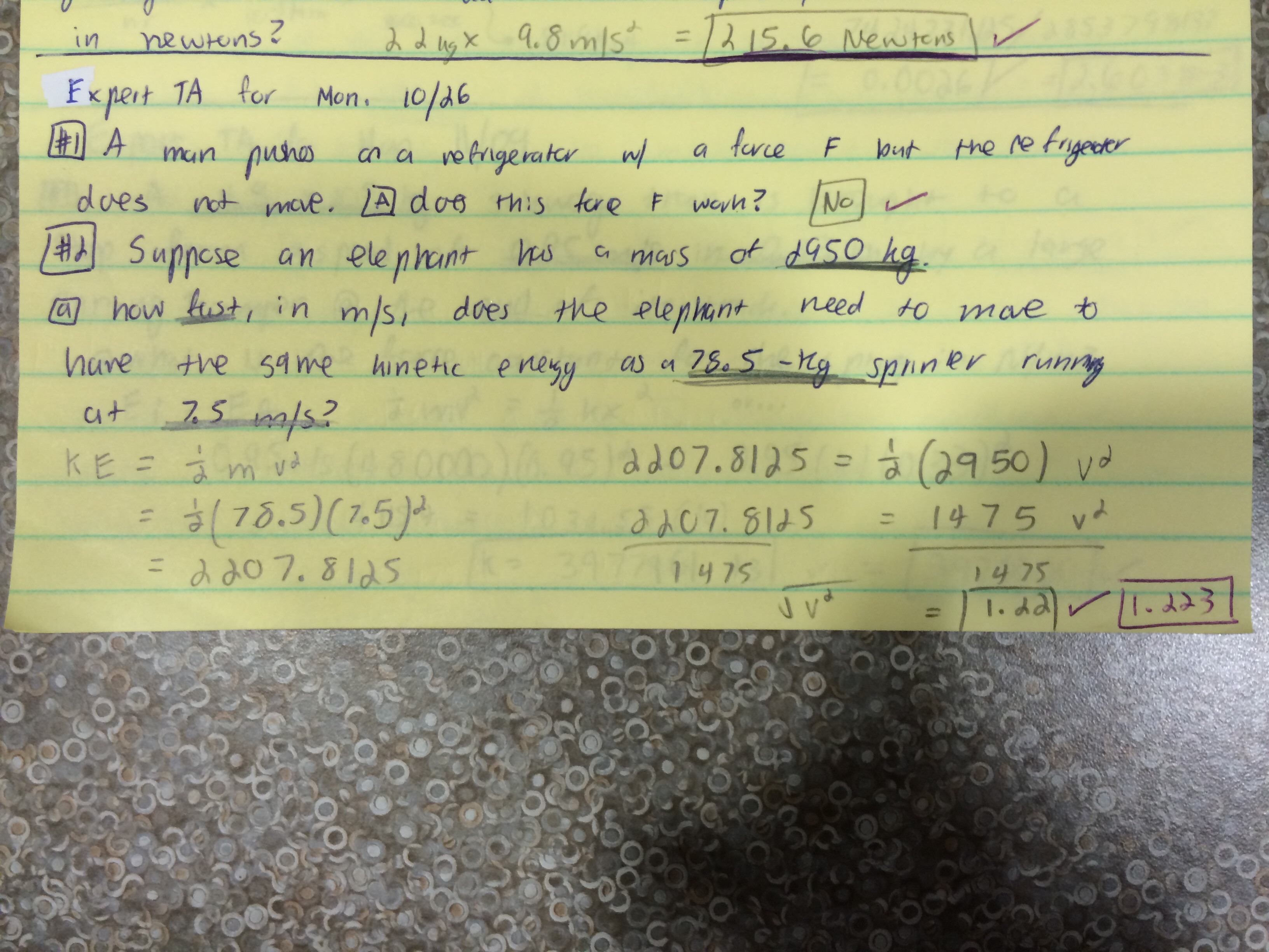 Work for Daily Expert TA Problems