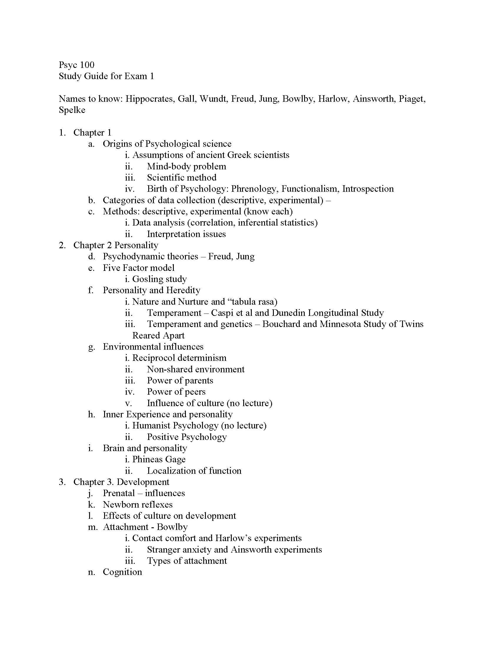 Basic Concepts in Psychology