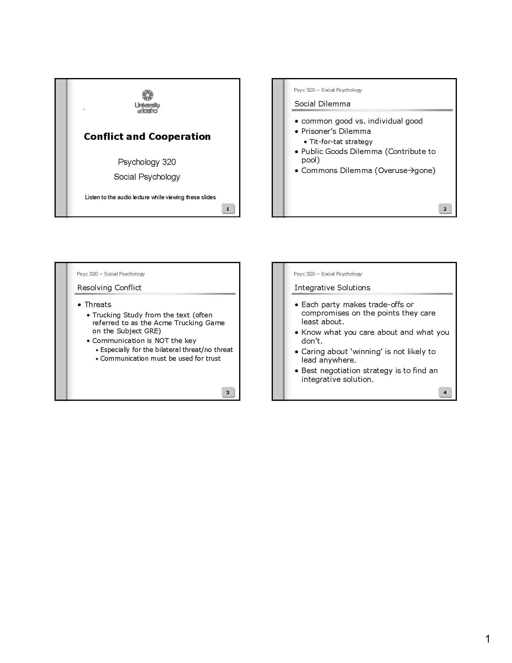 Introduction to Social Psychology