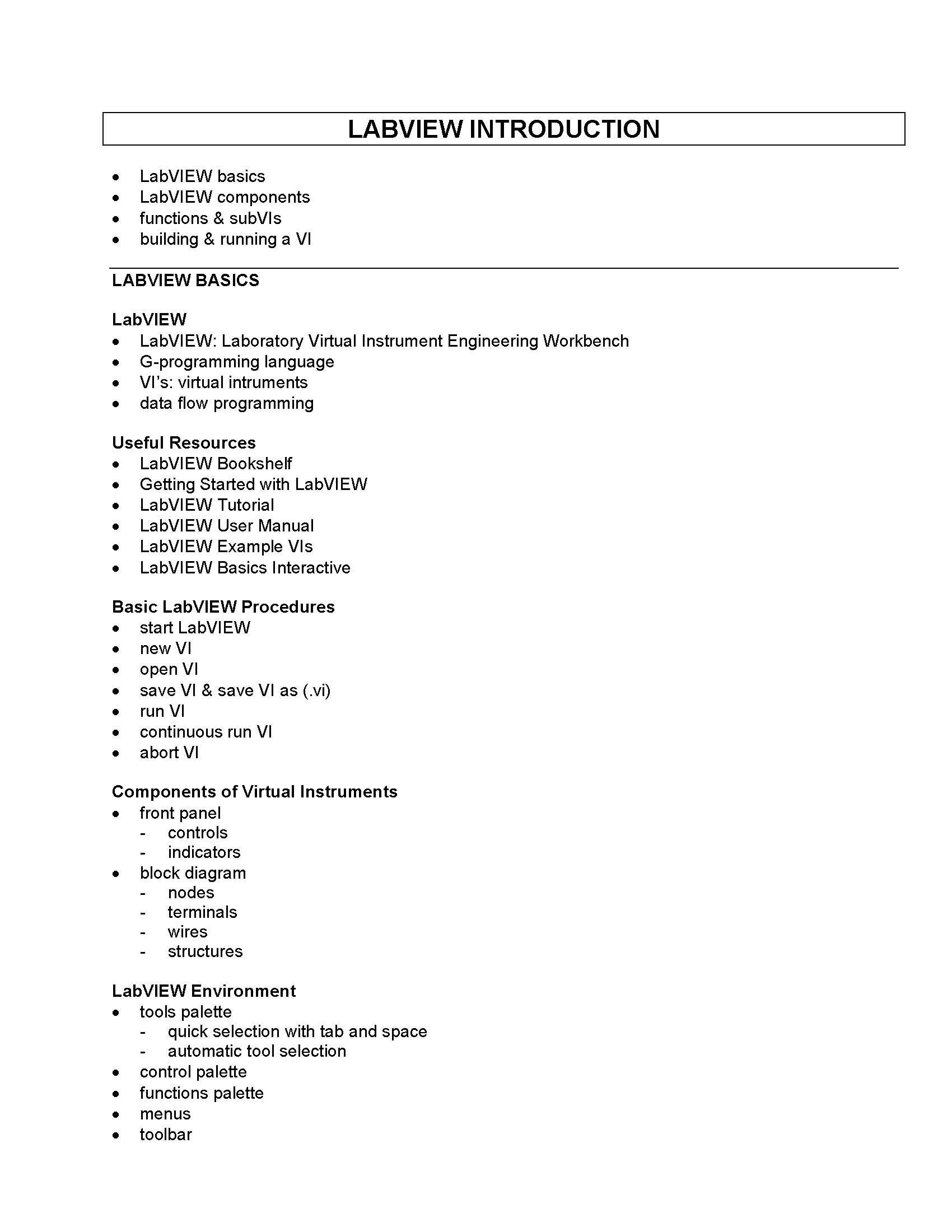 Measurement & Instrumentation