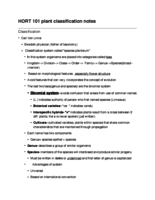 HORT101 Exam One Study Guide