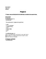 Projects Ch 2,3