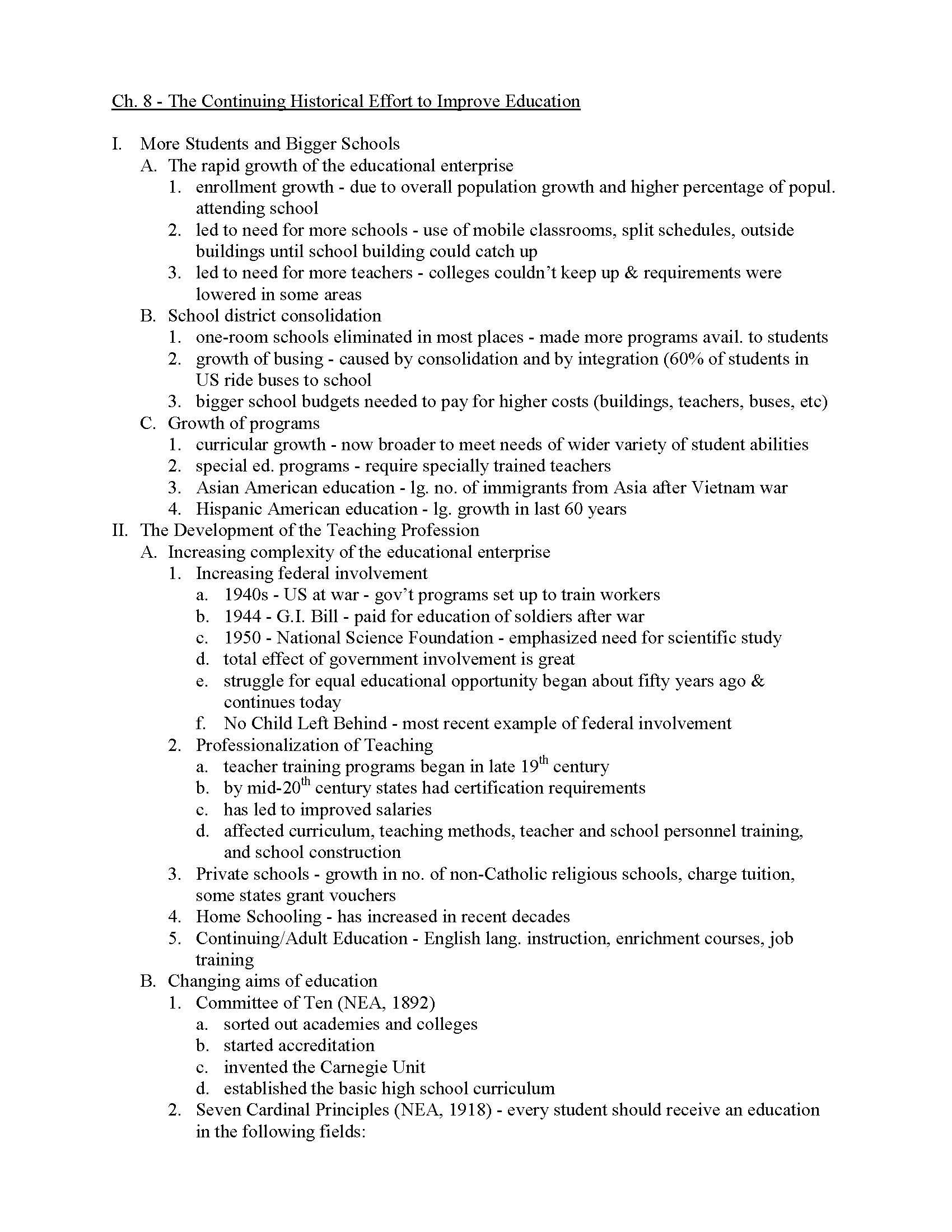 FoundationsAmerican Education