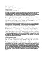 Week Five Notes