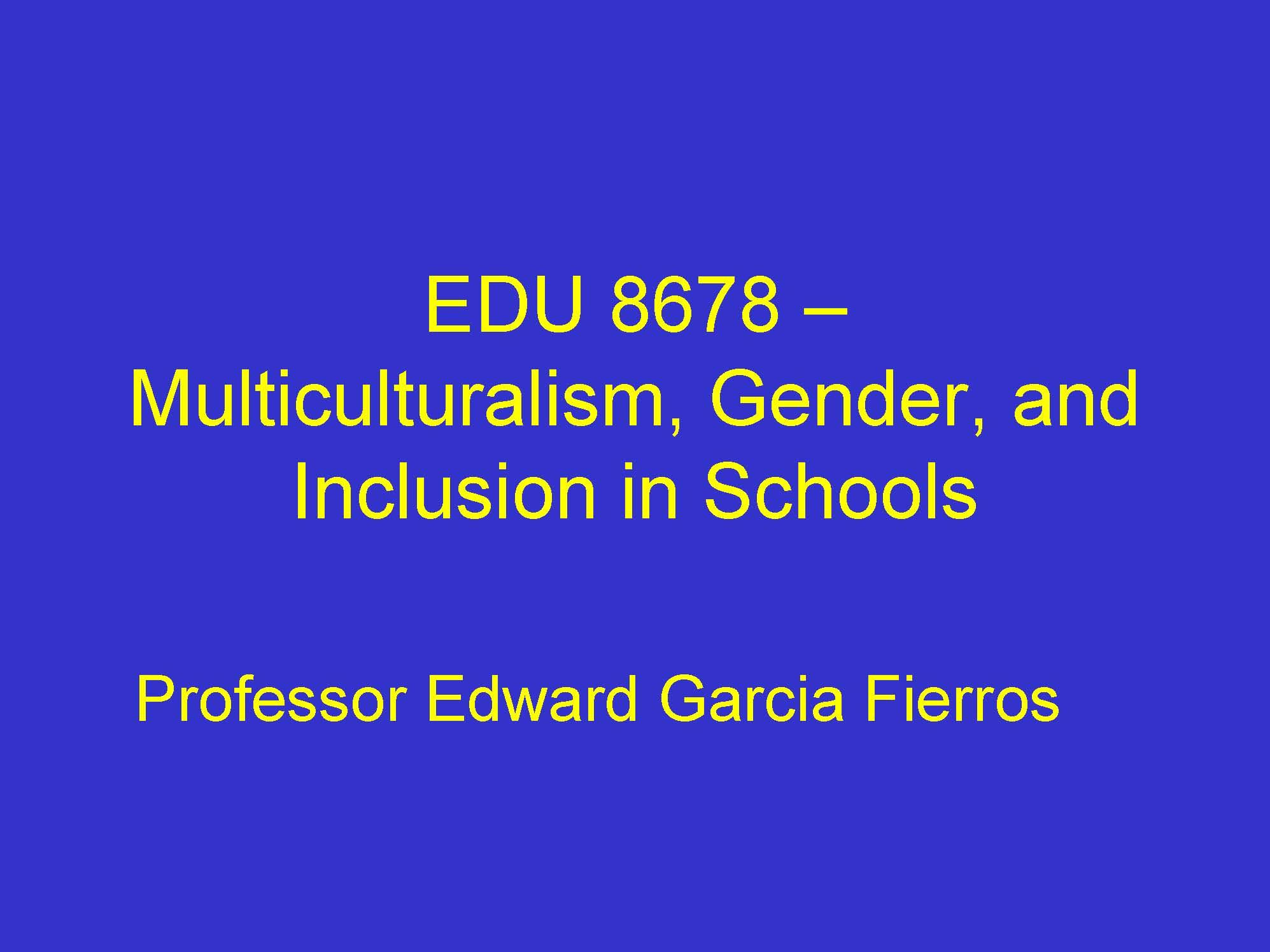 Multicult,GenderinSchools