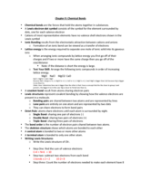 Chapter 9 Chemical Bonds 