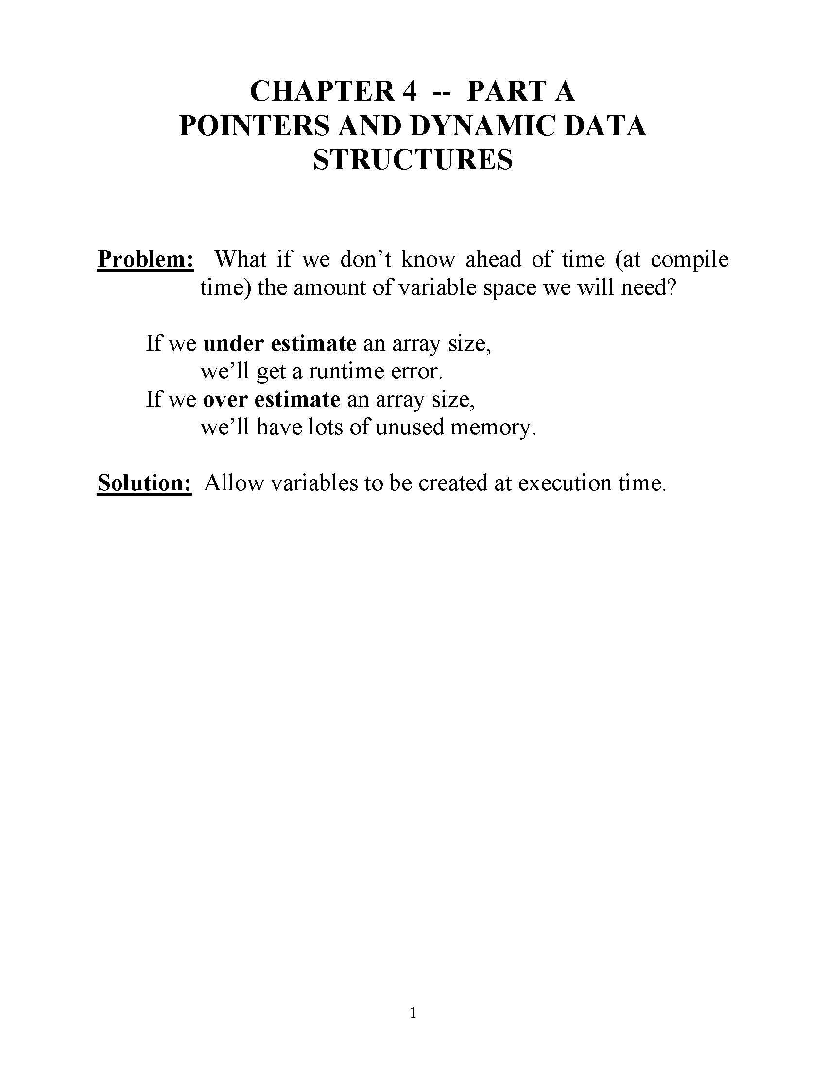 Programming & Problem Solving II