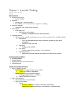 PSYC 200 Chapter 1: Scientific Thinking
