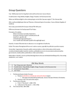 Group Questions