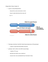 Biology 207 week 3 lecture notes