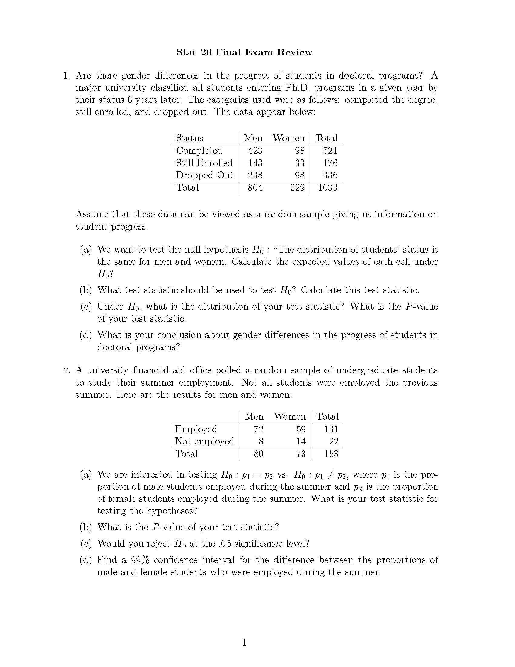 Introduction to Probability and Statistics