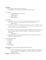 Introduction to Psychology 