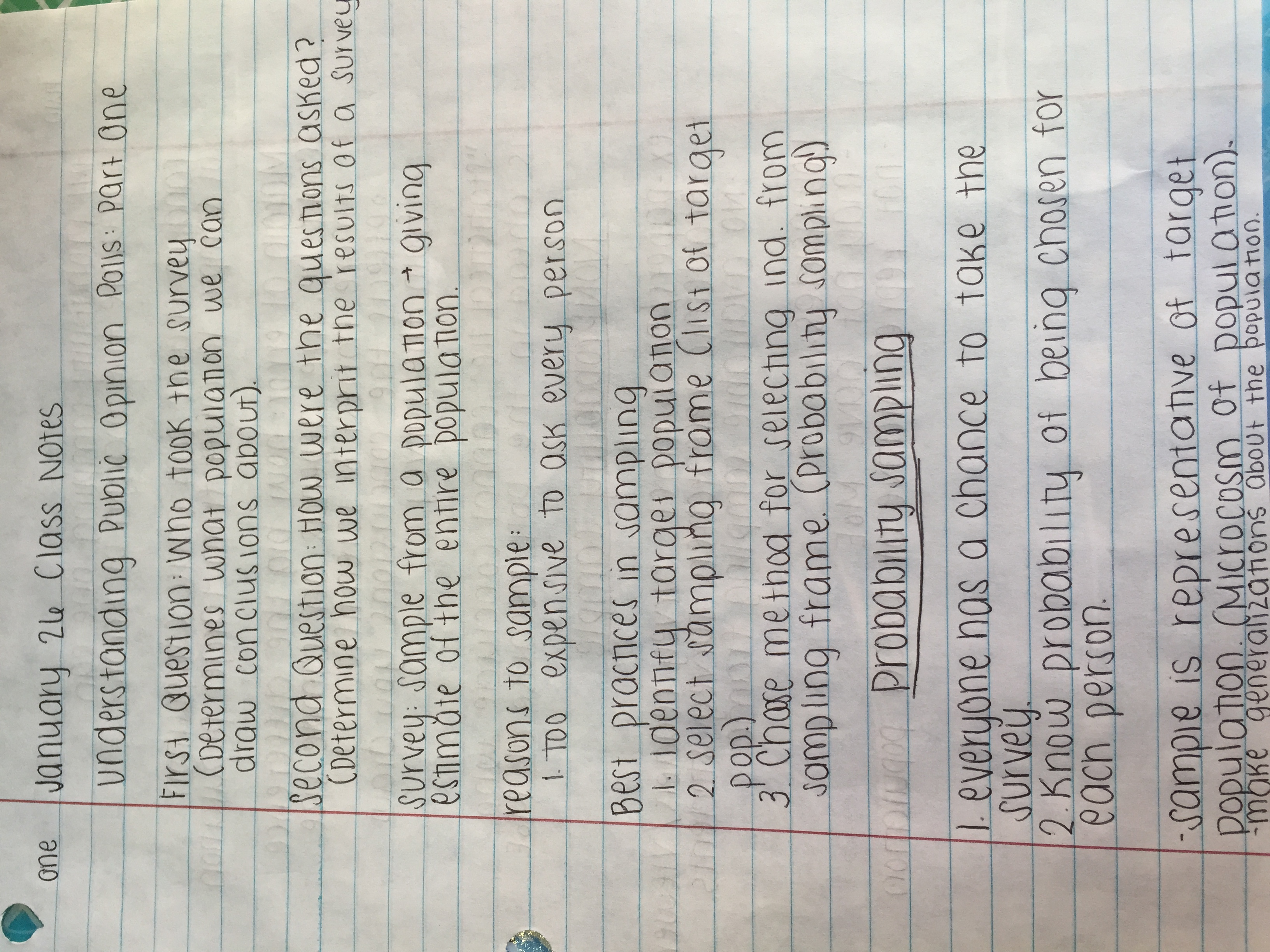 January 26 Class Notes 