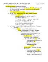 STAT 1053 Week 2