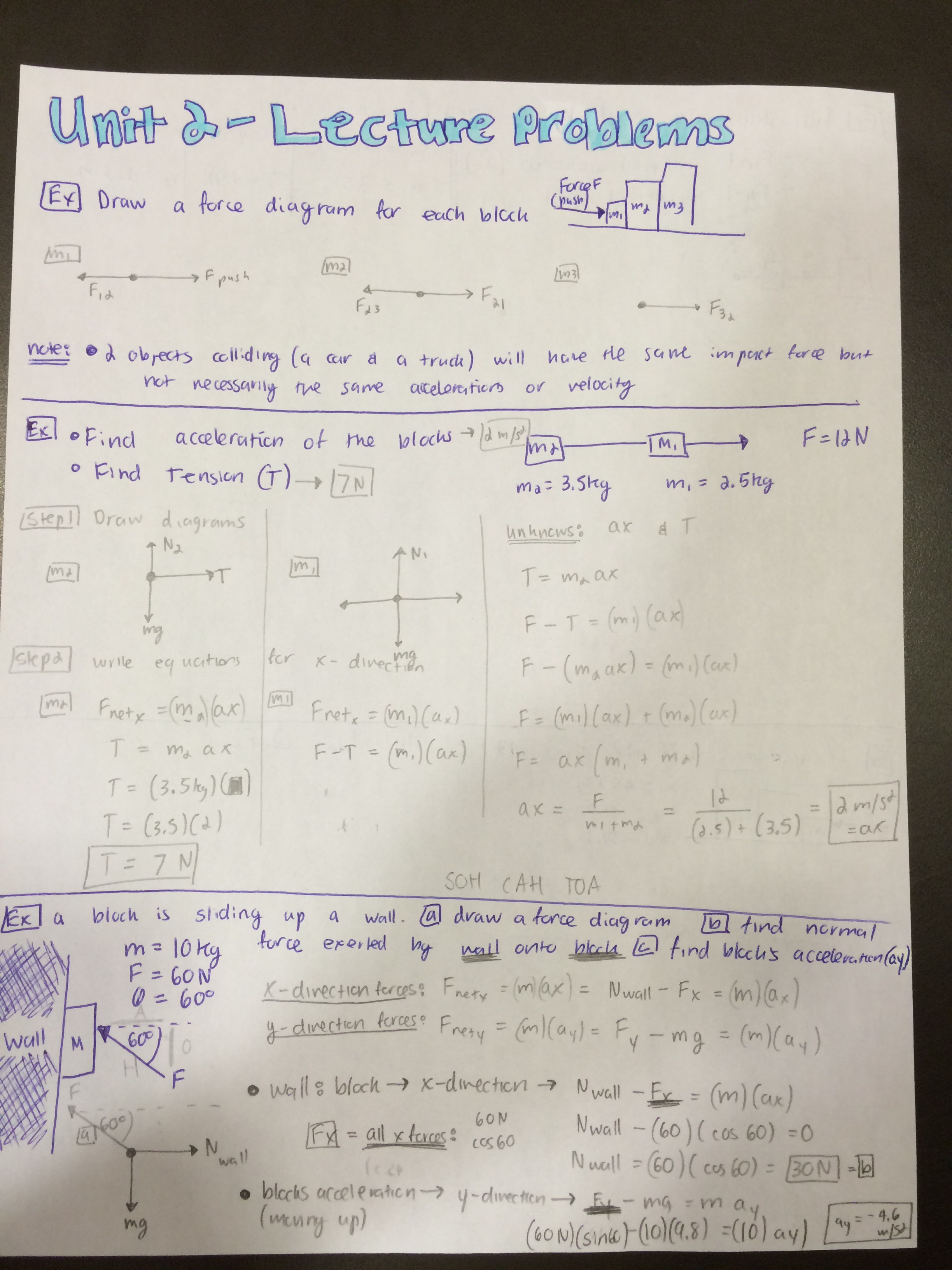 Unit 2 Lecture Problems