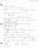 Calculus II: Exam 1 study guide