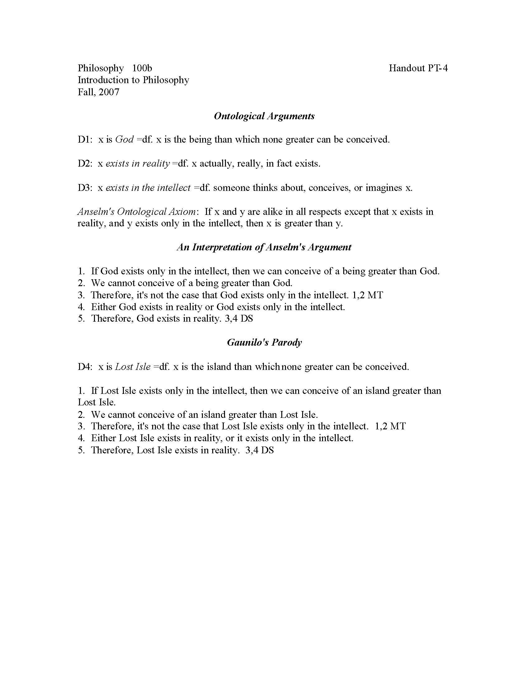 Introduction To Philosophy