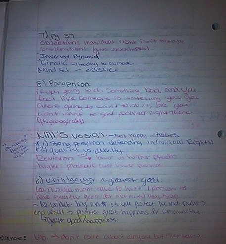 In Class reviews/notes!