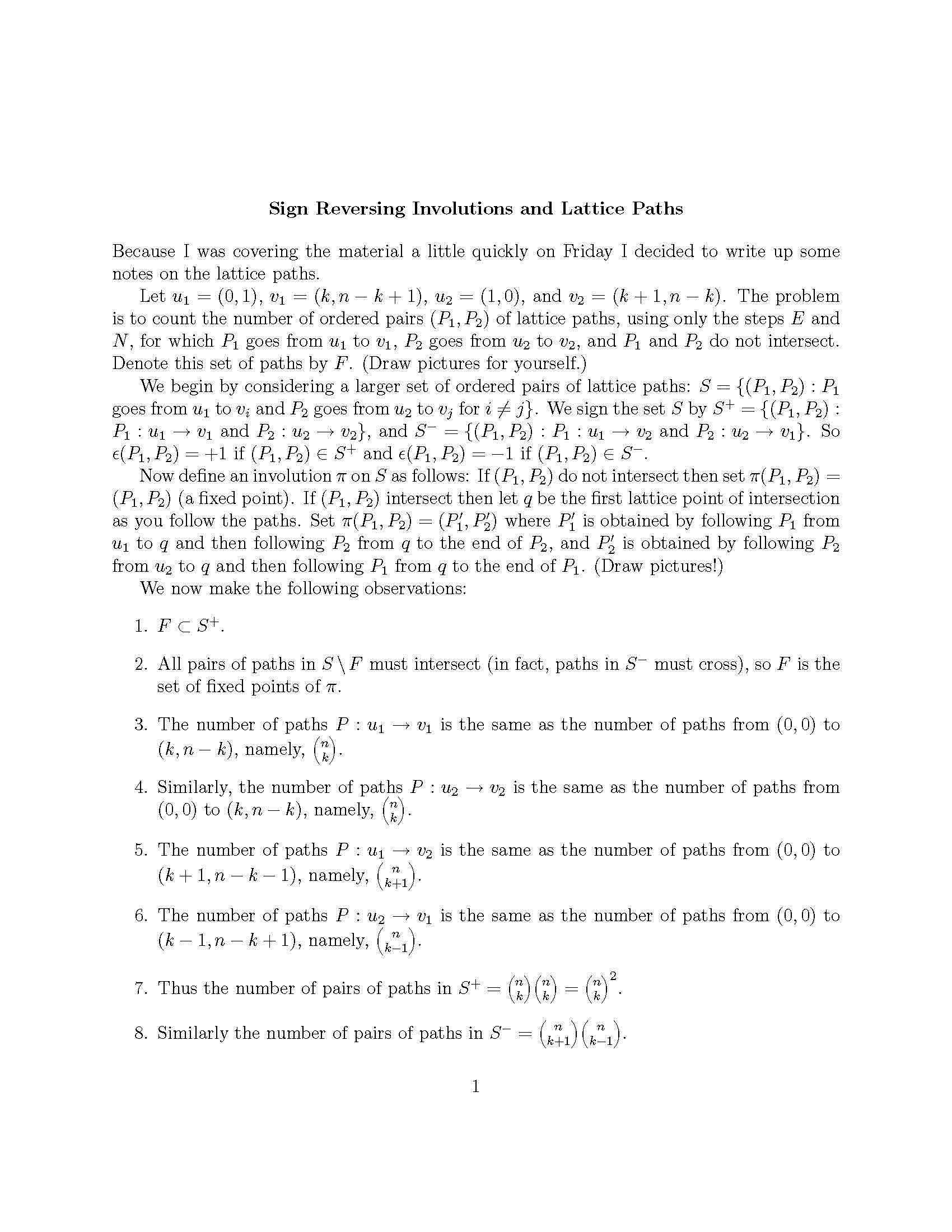 ENUMERATIVE COMBINATORIC