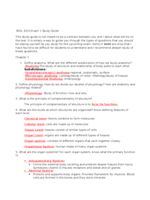 Human Anatomy & Physiology Study Guide CH 1-5