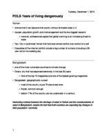 Years of Living Dangerously and Security