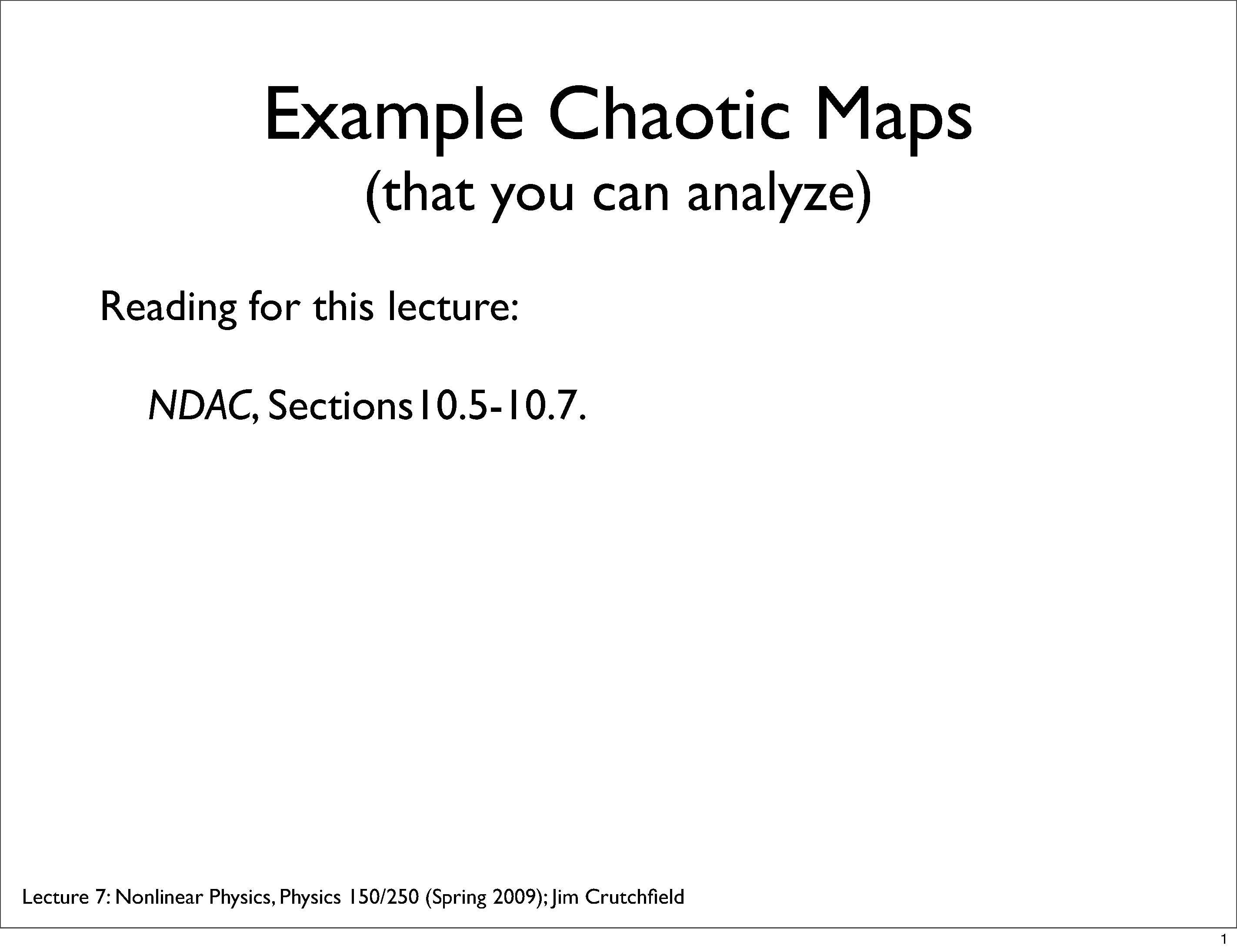 Special Topics in Phys