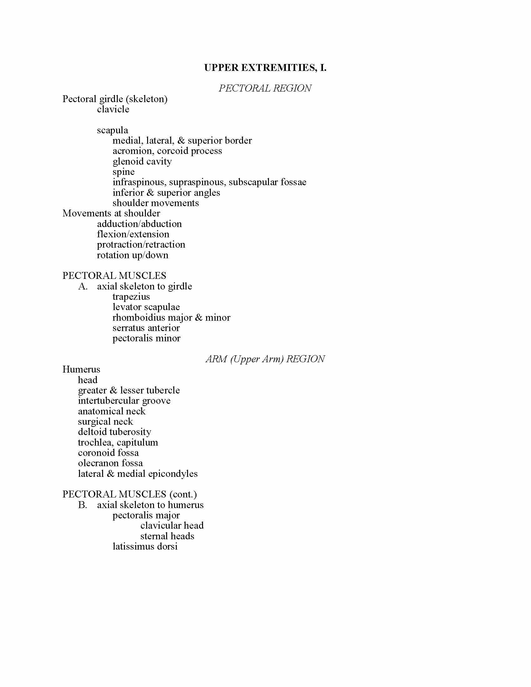 Fundamentals of Human Anatomy