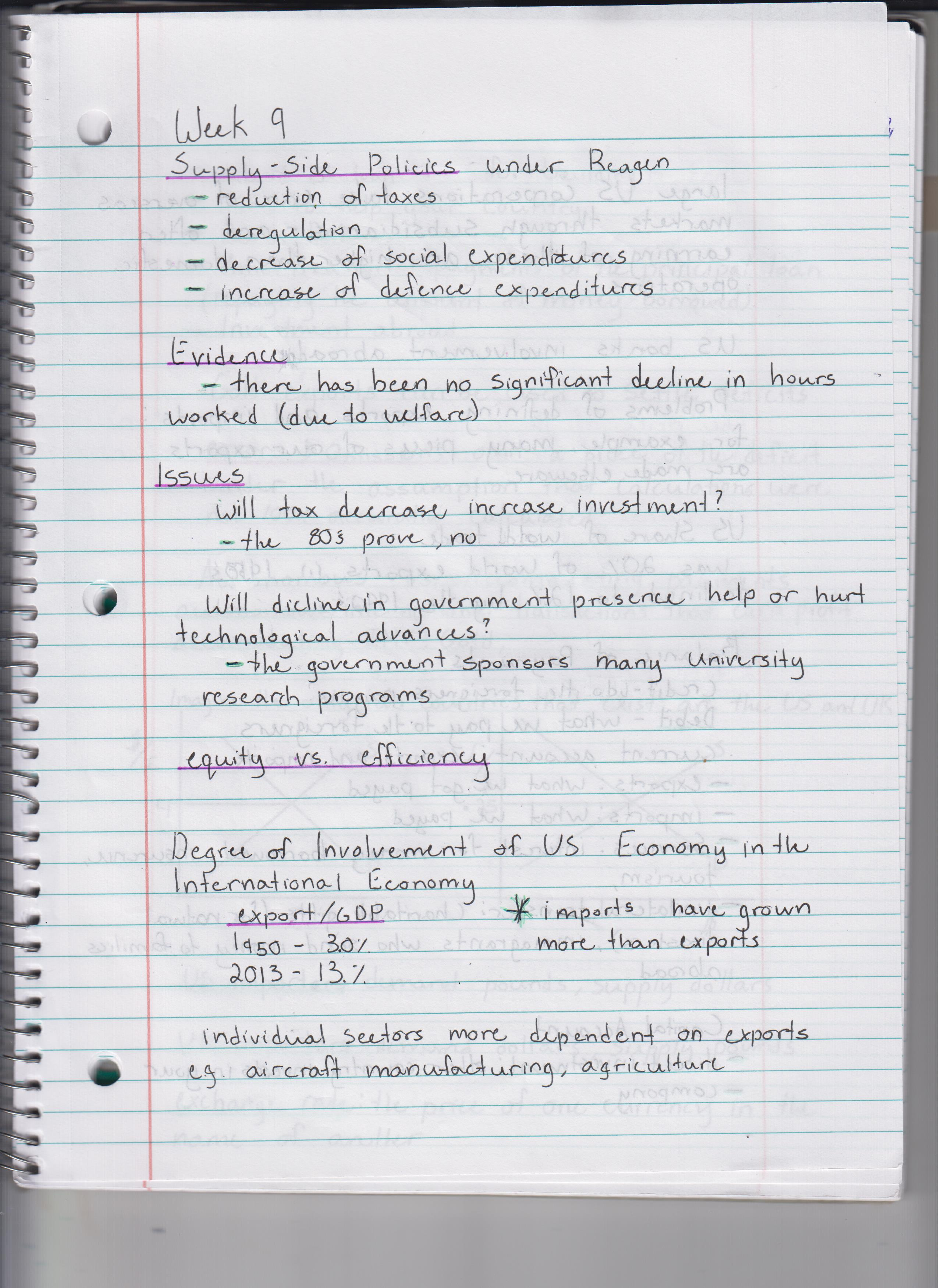 Econ 103 Complete lecture notes: Week 9
