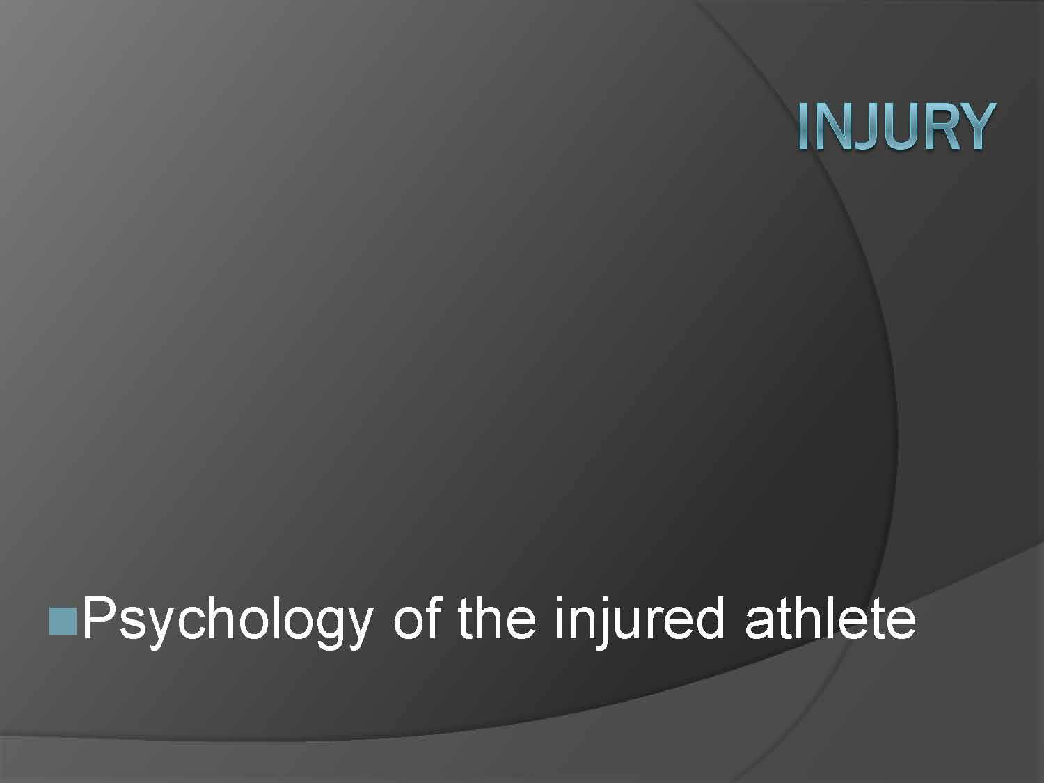 Psych Aspects of Sport & Phys Activity