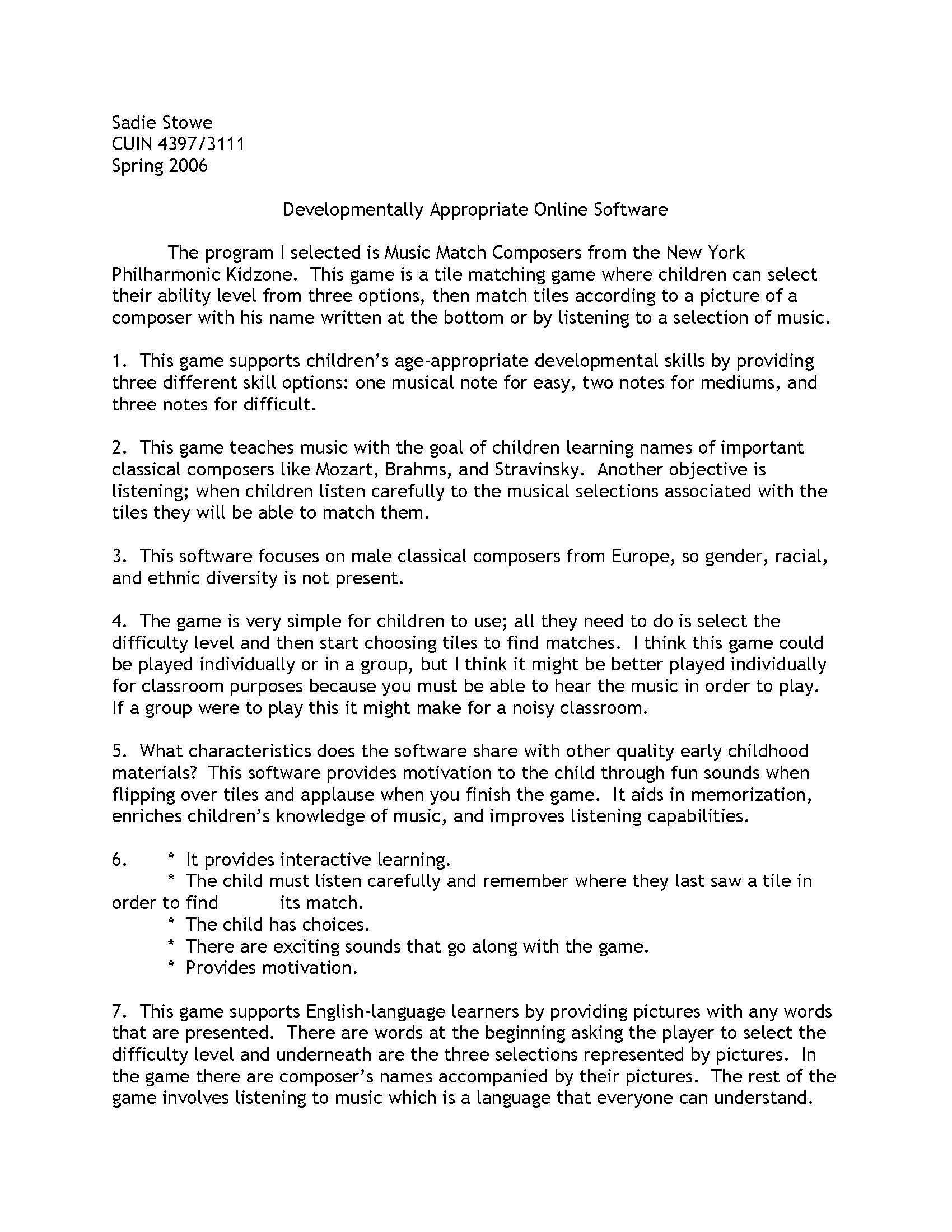 Selected Topics in C&I