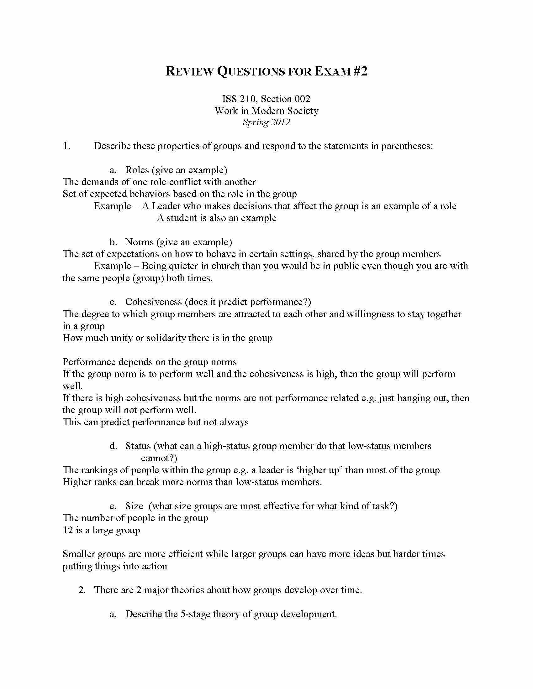 Society and the Individual (D)