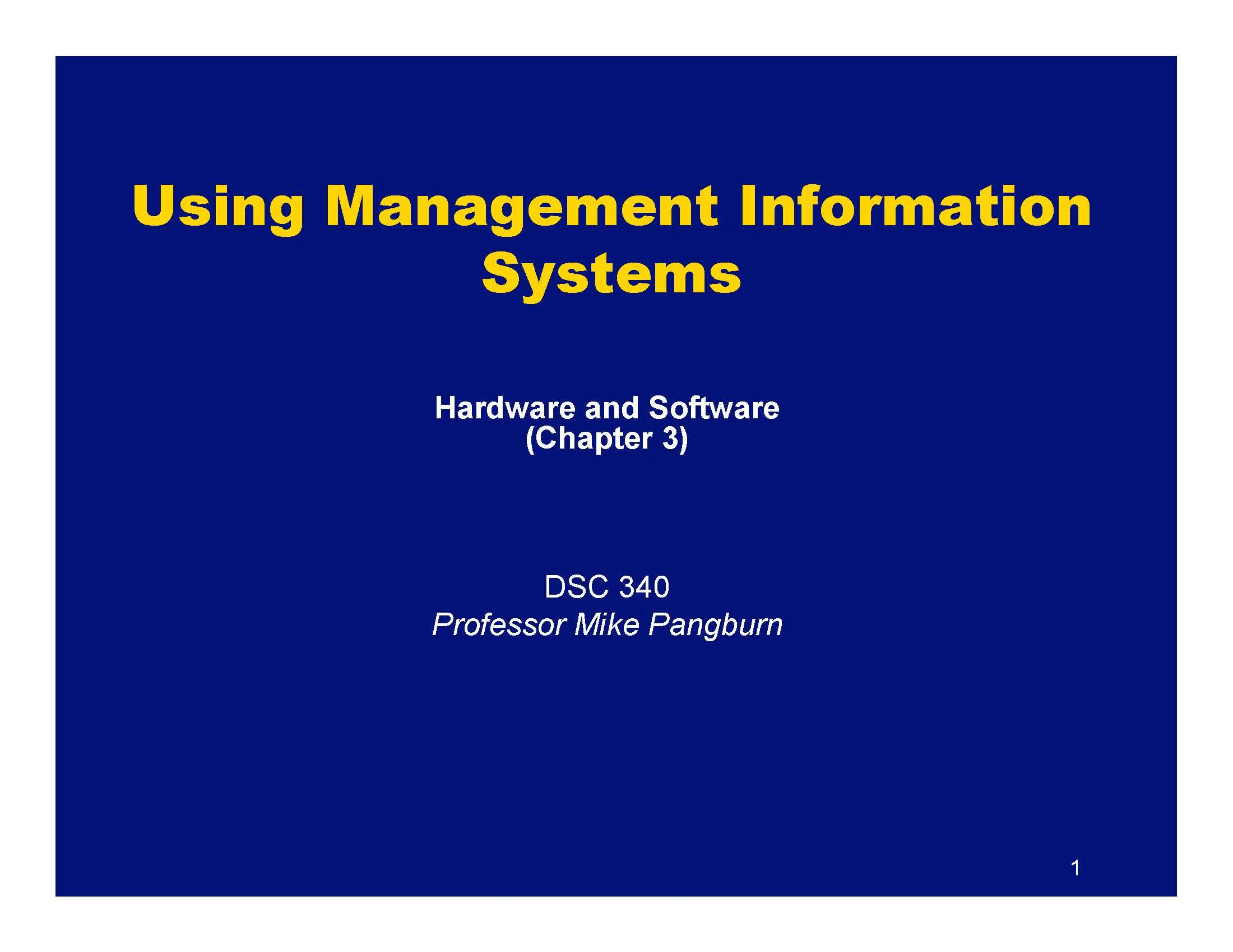 Business Info Systems