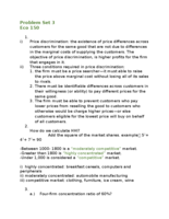 Answers for ECO Problem Set 3