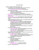 Unit 3 Study Guide  