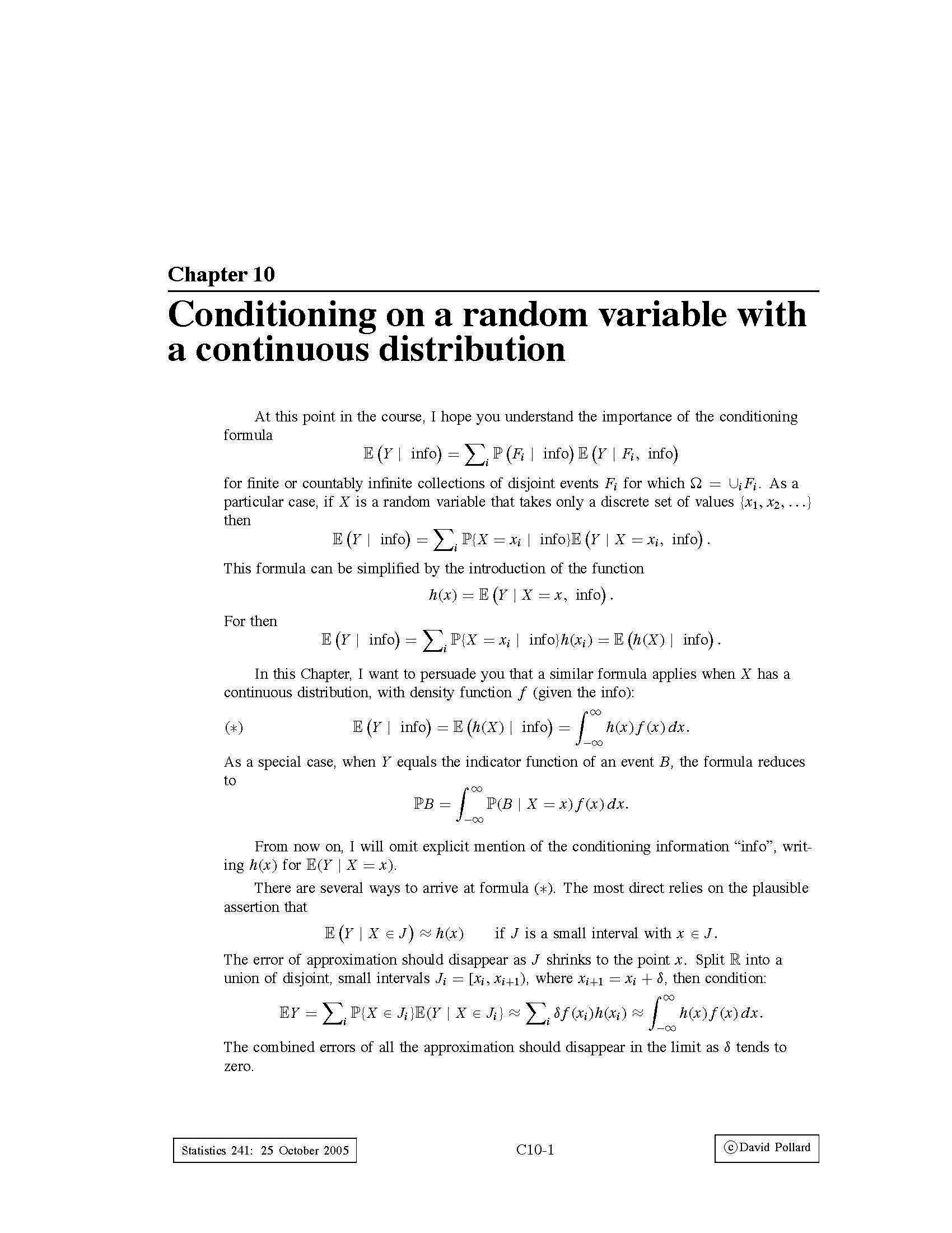 Probability Theory