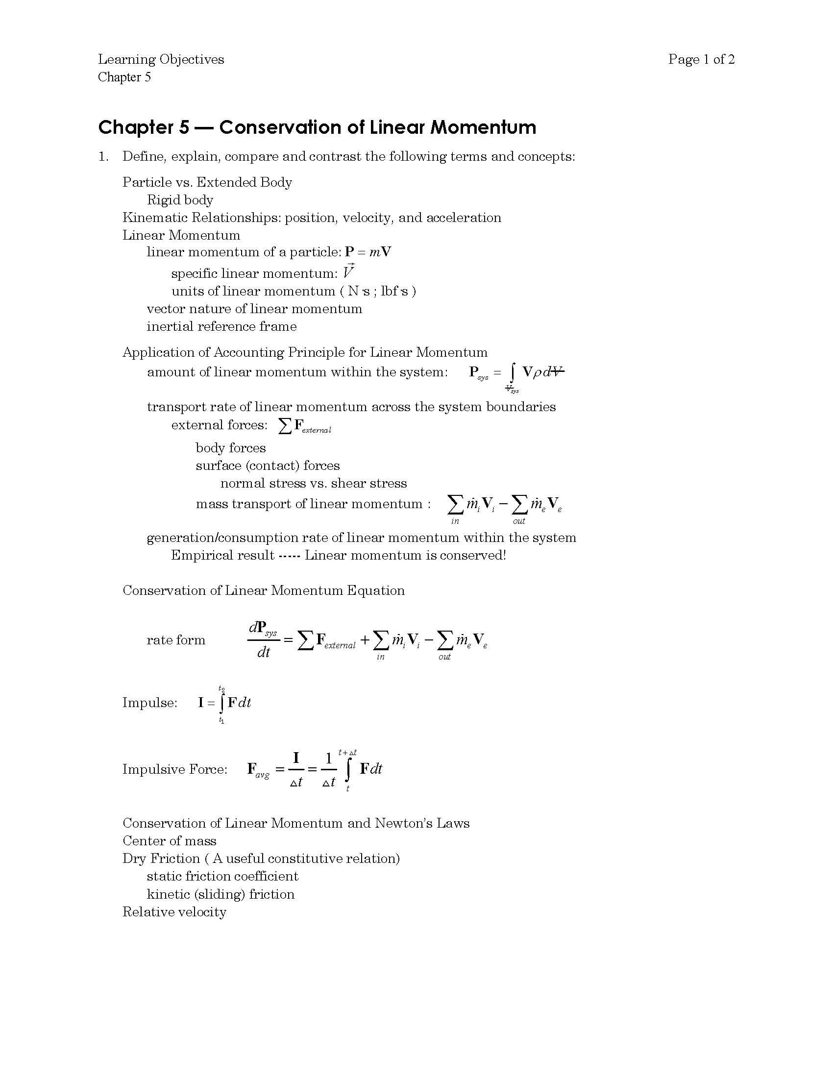 Conservation & Acct Princ
