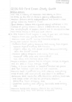 GEOG 150: Final Exam Study Guide