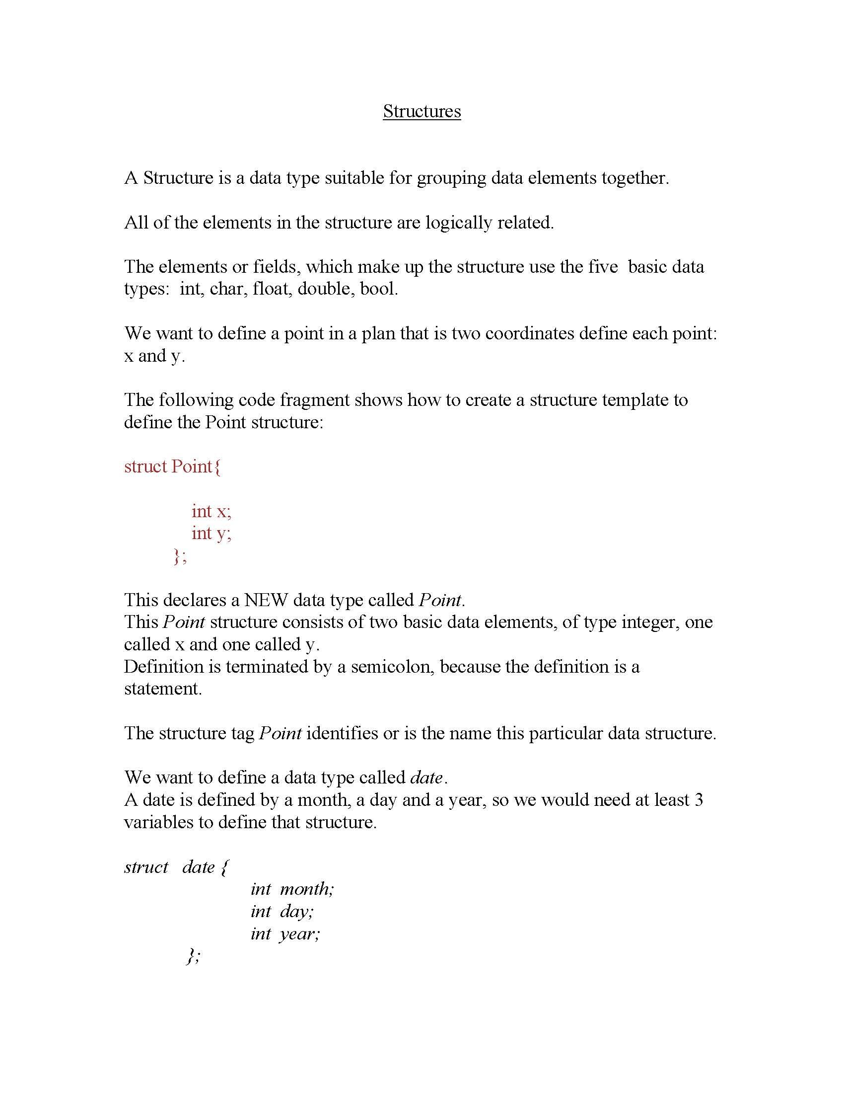 Data & File Structures