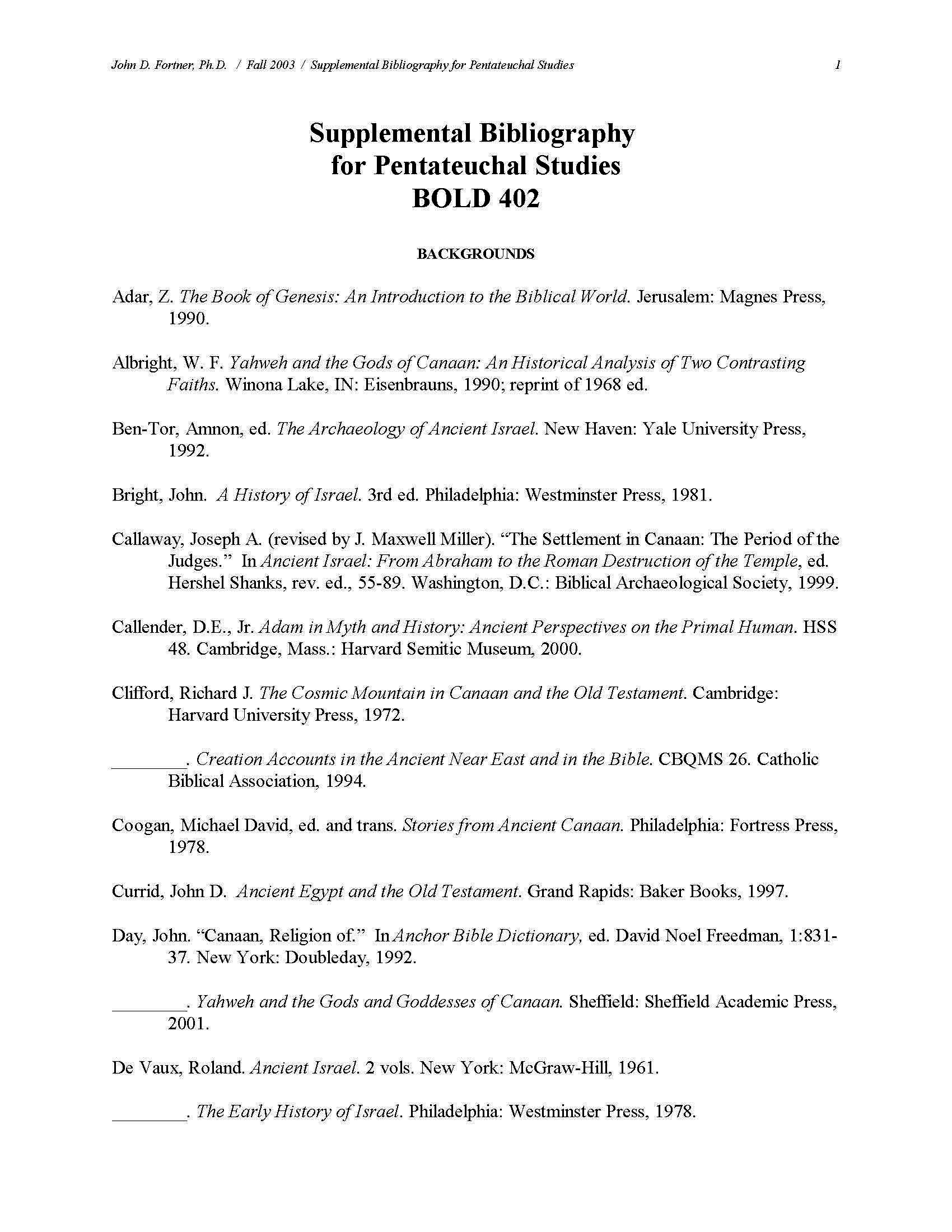 (Maj)Adv Intro Old Testament