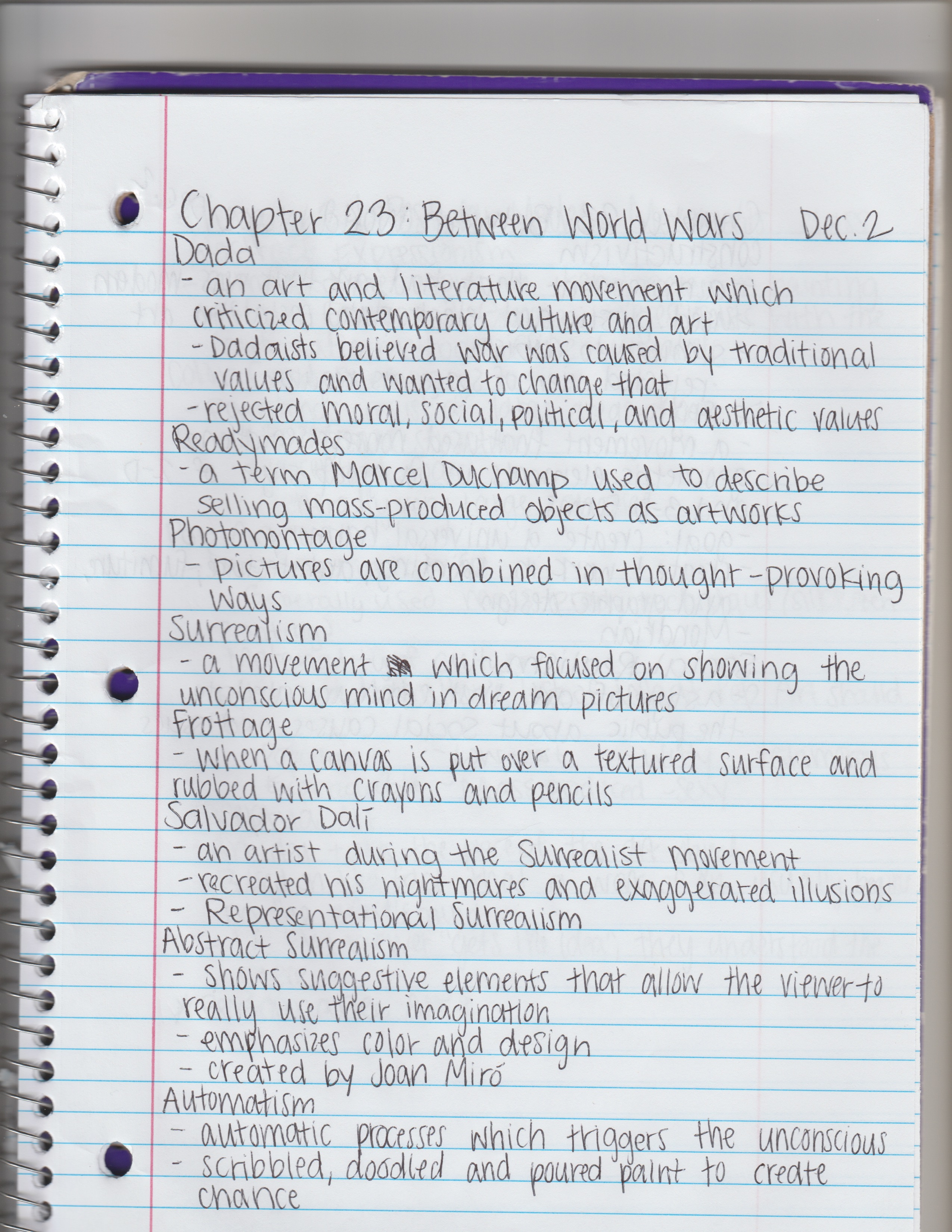 Art Appreciation Week 13 Notes