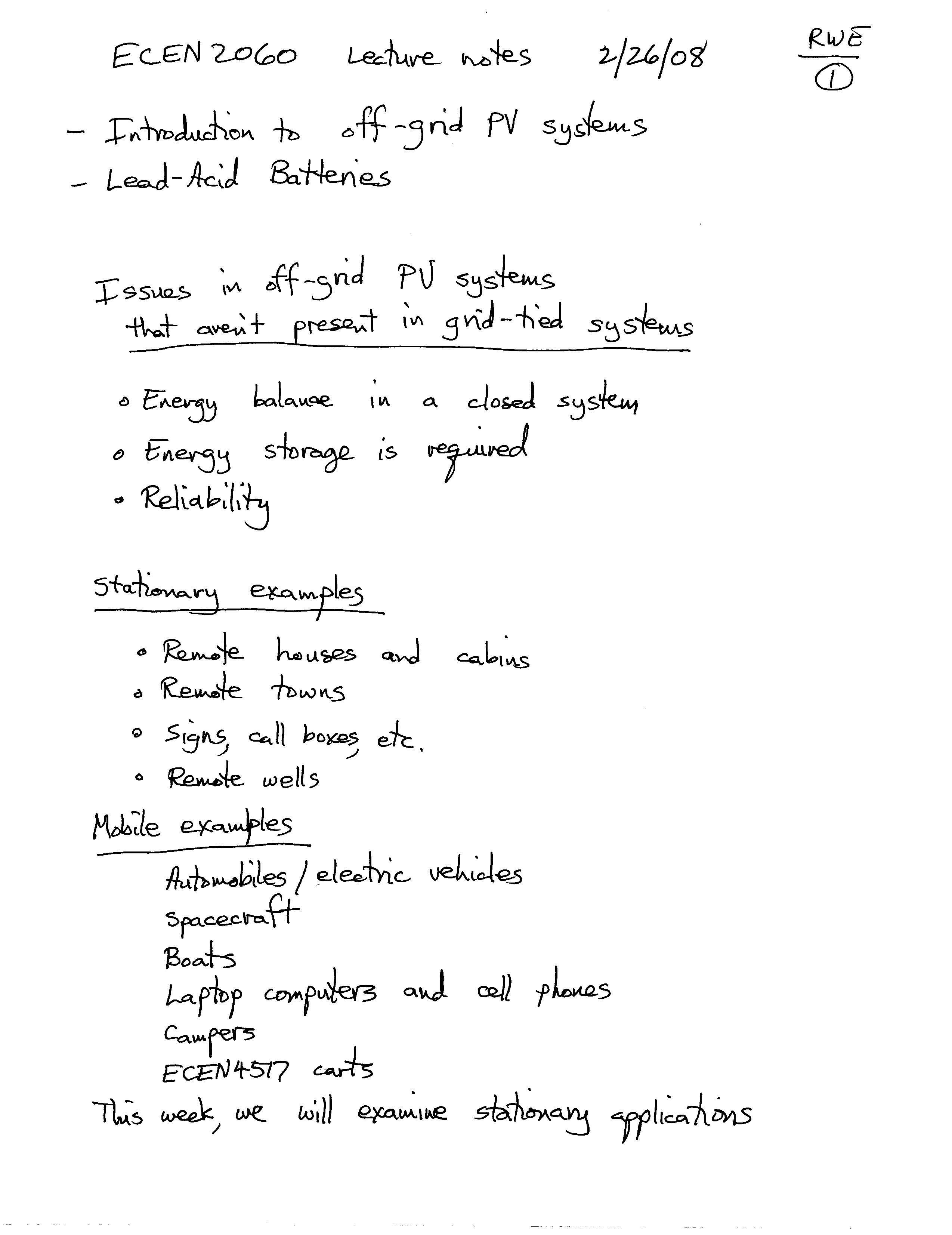Special Topics