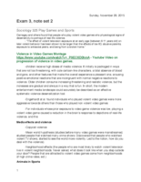 SOC 325 Play Game and Sports, Exam 3 Noteset 2 