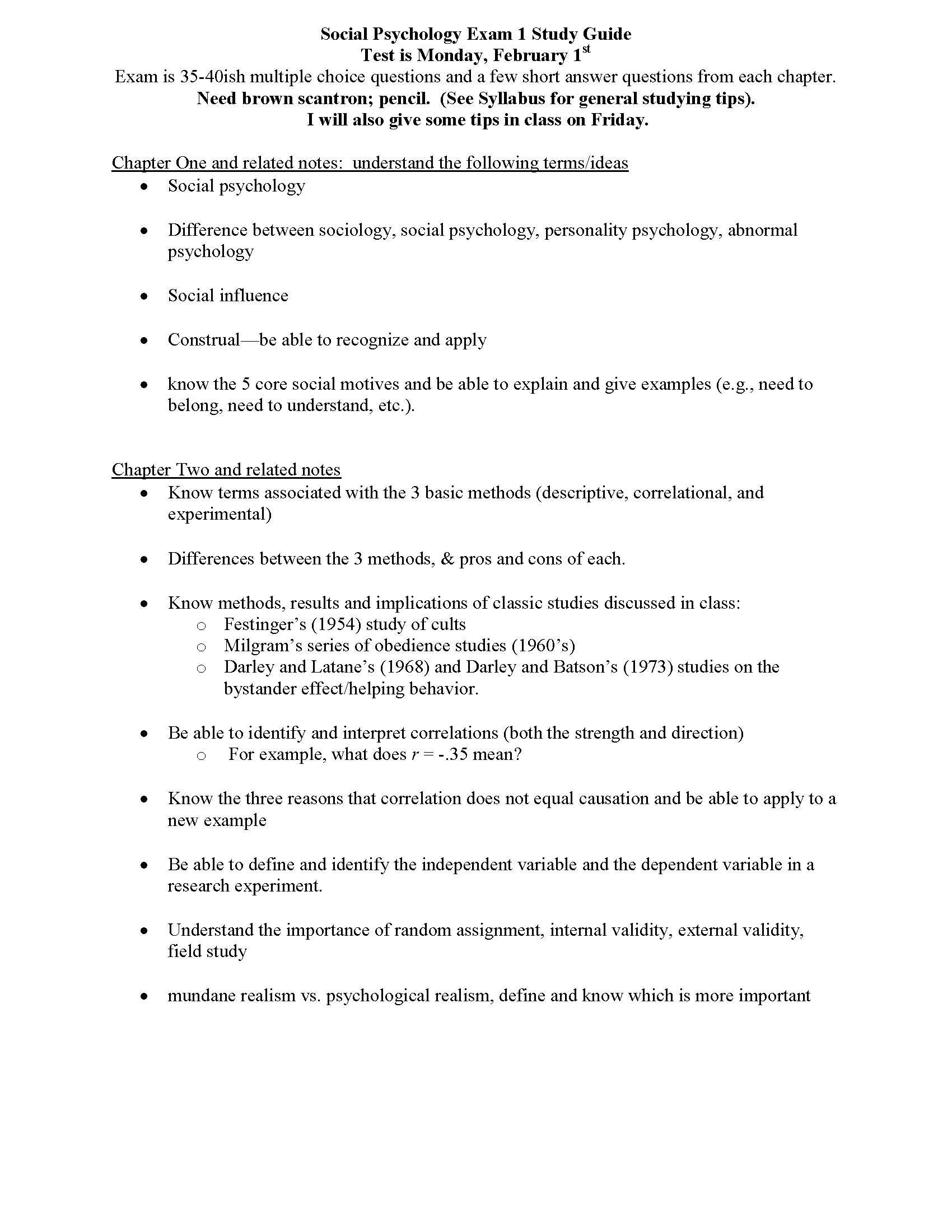 Social Psychology
