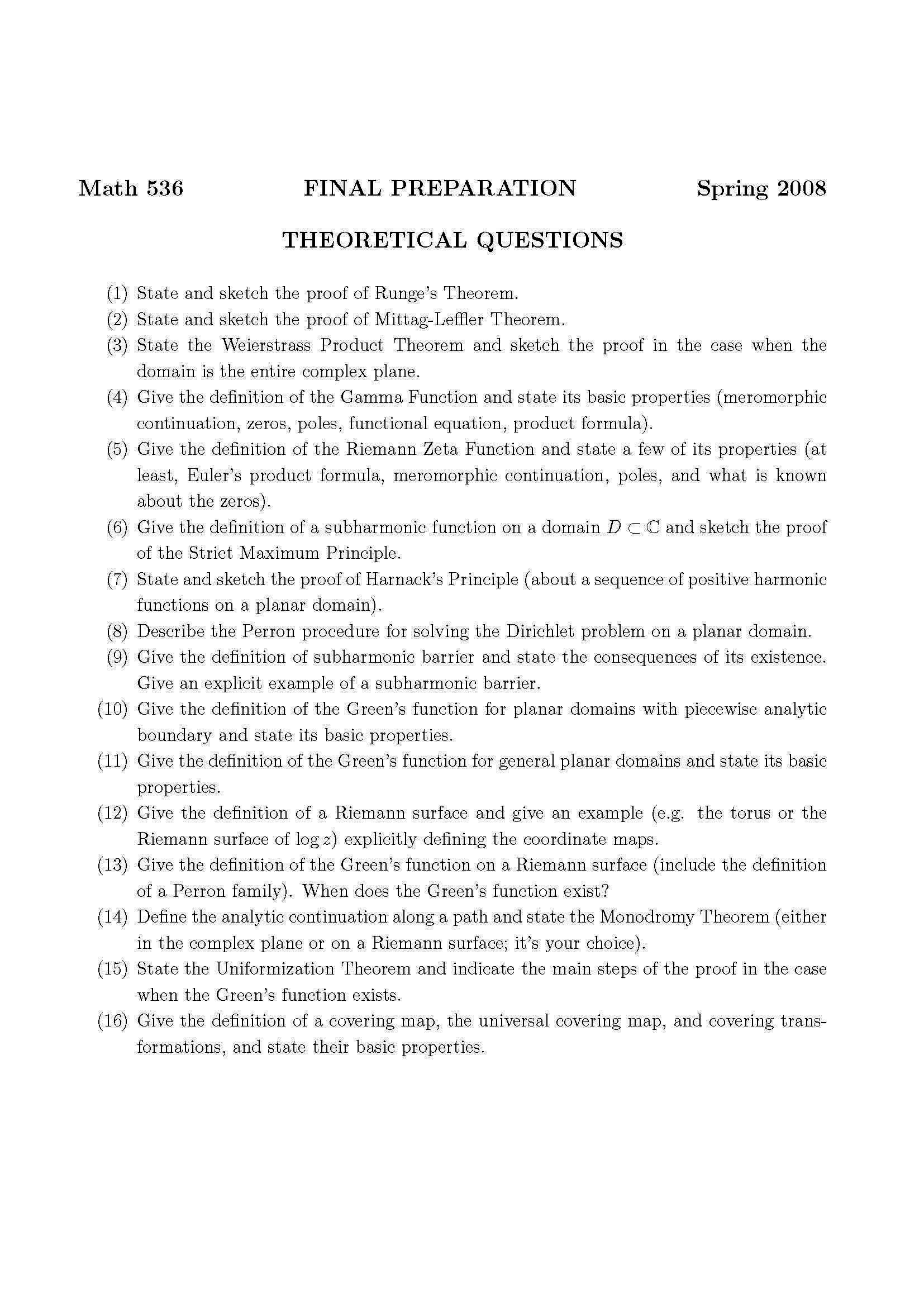 COMPLEX ANALYSIS