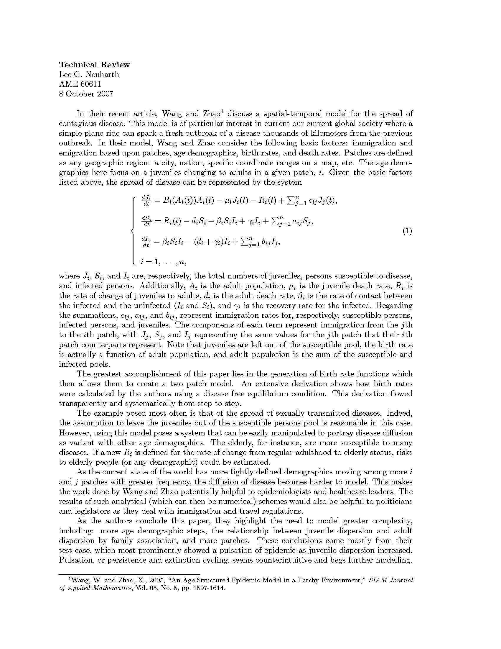 Mathematical Methods I