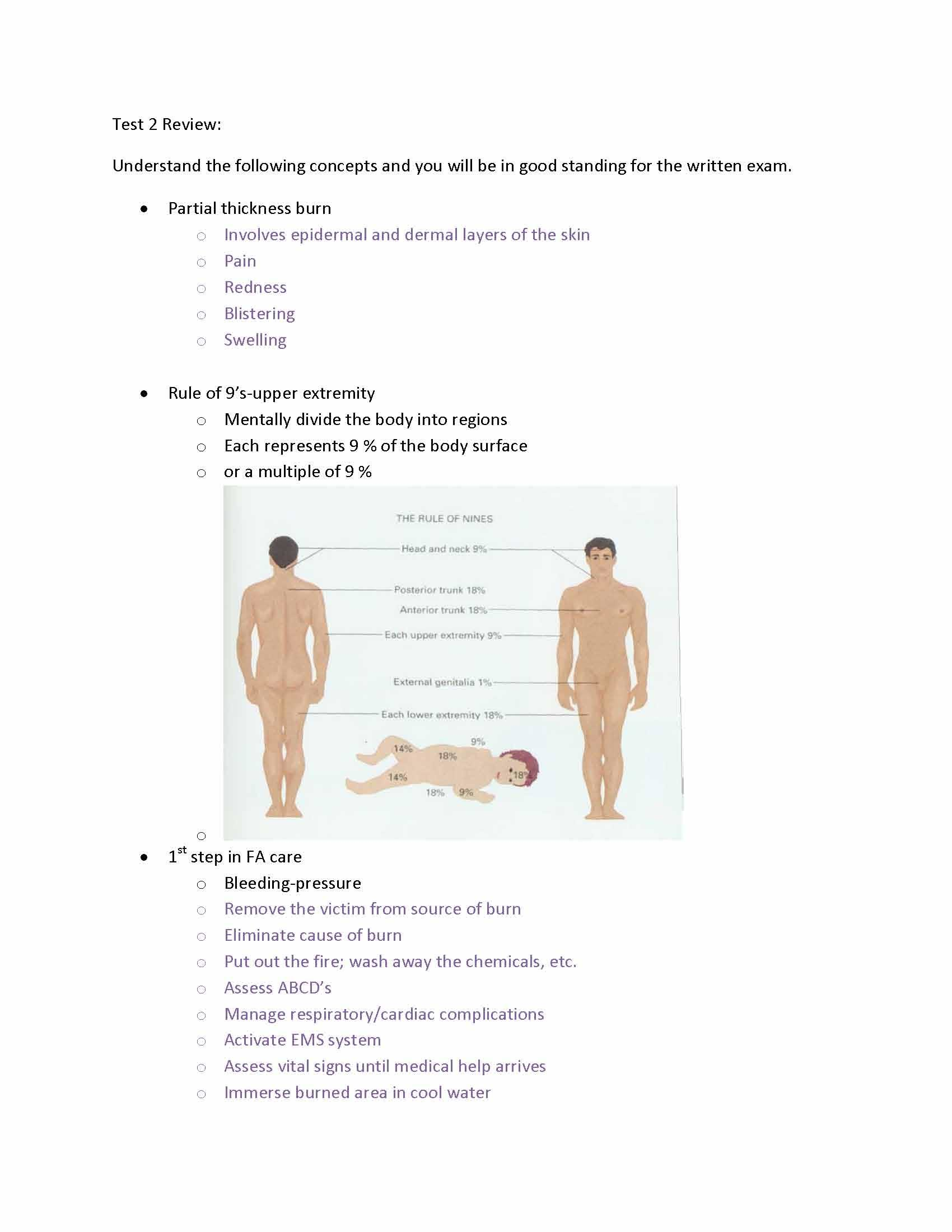 First Aid and Personal Safety