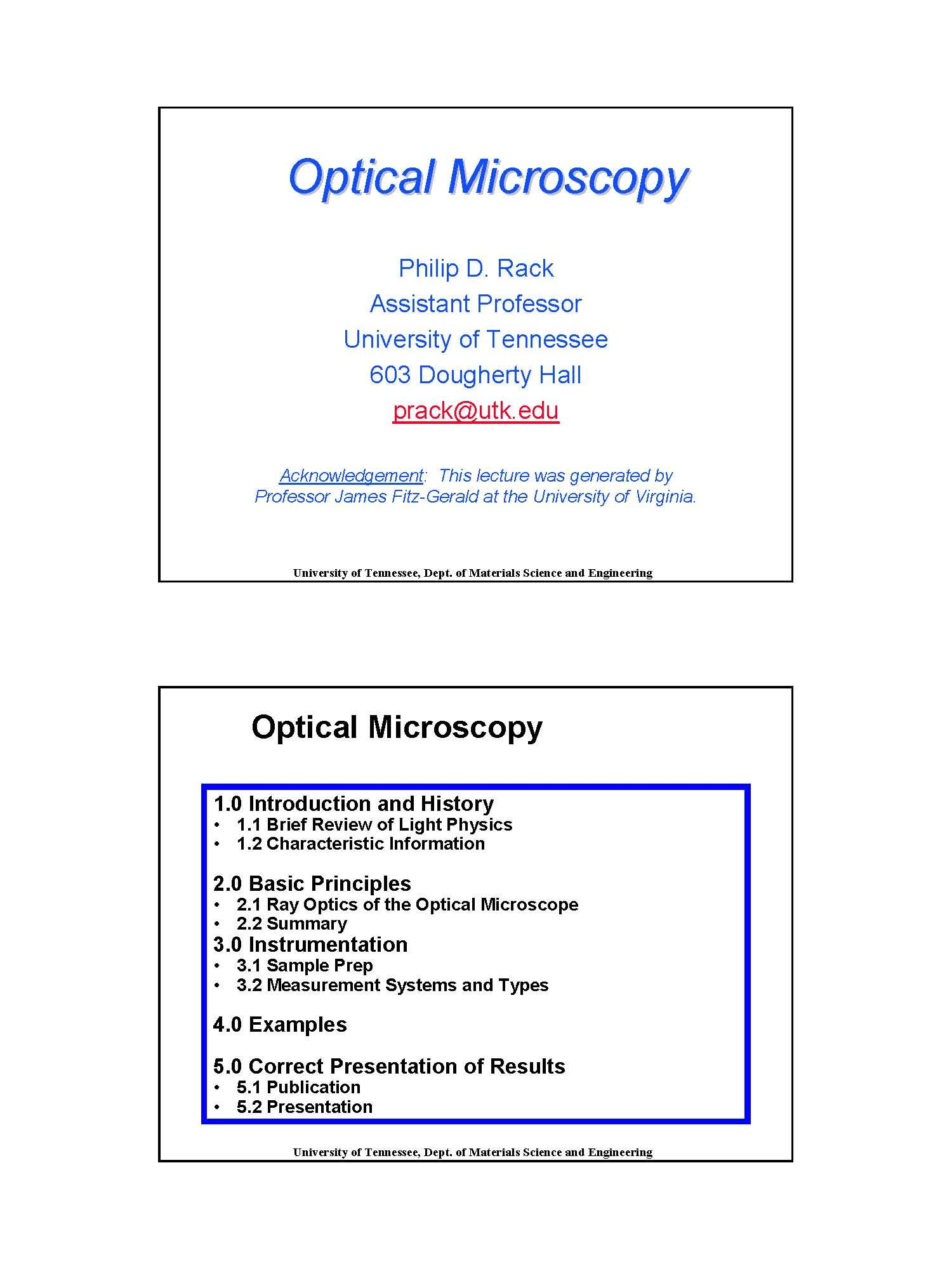 Materials Lab Procedures